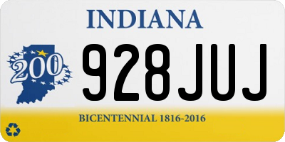 IN license plate 928JUJ
