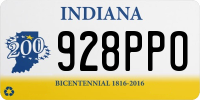 IN license plate 928PPO