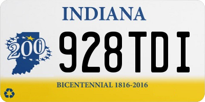 IN license plate 928TDI