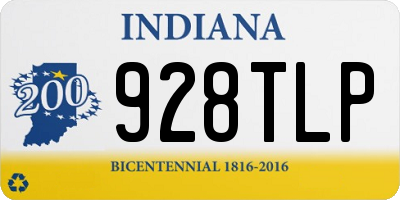 IN license plate 928TLP