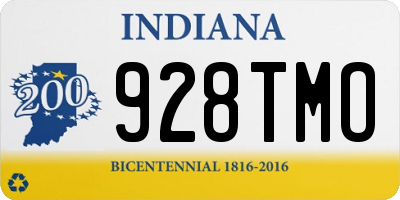 IN license plate 928TMO