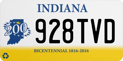 IN license plate 928TVD