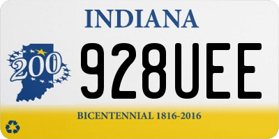 IN license plate 928UEE