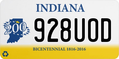 IN license plate 928UOD