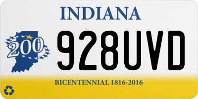 IN license plate 928UVD