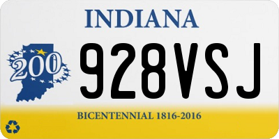IN license plate 928VSJ