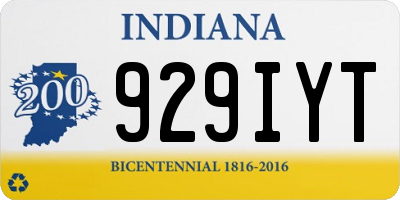 IN license plate 929IYT