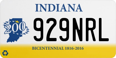 IN license plate 929NRL