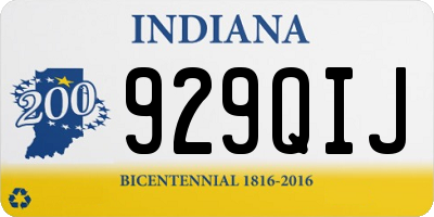 IN license plate 929QIJ
