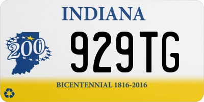 IN license plate 929TG