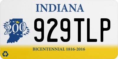 IN license plate 929TLP
