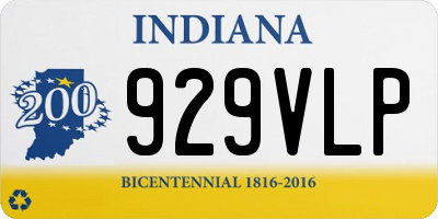 IN license plate 929VLP