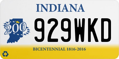 IN license plate 929WKD
