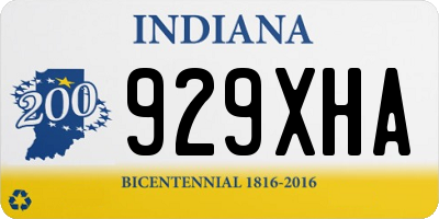 IN license plate 929XHA