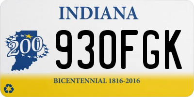 IN license plate 930FGK