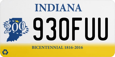 IN license plate 930FUU