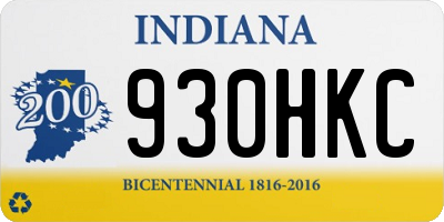 IN license plate 930HKC