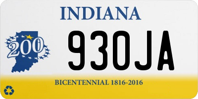 IN license plate 930JA