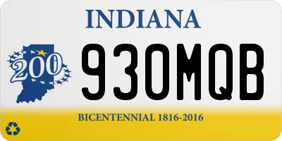 IN license plate 930MQB