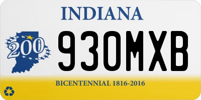 IN license plate 930MXB