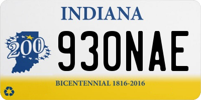 IN license plate 930NAE