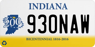IN license plate 930NAW