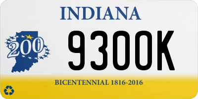 IN license plate 930OK