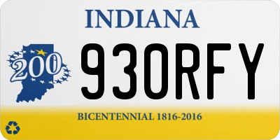IN license plate 930RFY
