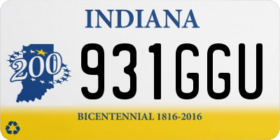 IN license plate 931GGU