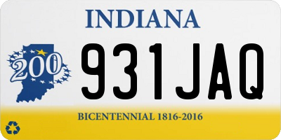 IN license plate 931JAQ
