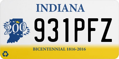 IN license plate 931PFZ