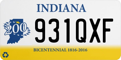 IN license plate 931QXF