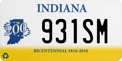 IN license plate 931SM