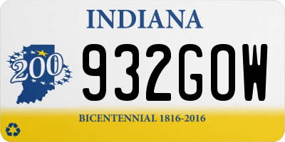 IN license plate 932GOW