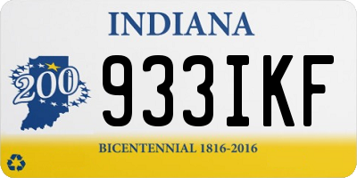 IN license plate 933IKF