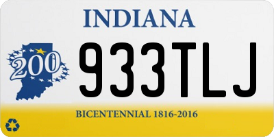 IN license plate 933TLJ