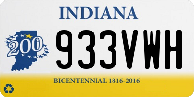 IN license plate 933VWH