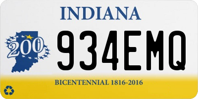 IN license plate 934EMQ