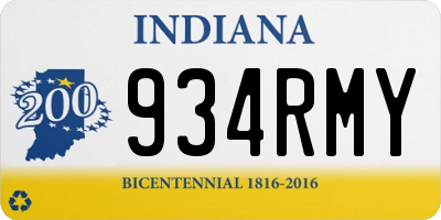 IN license plate 934RMY