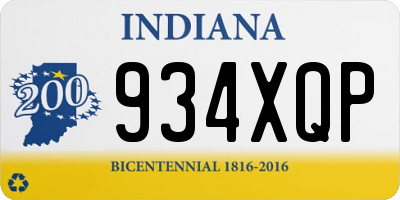 IN license plate 934XQP