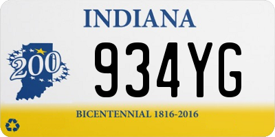 IN license plate 934YG