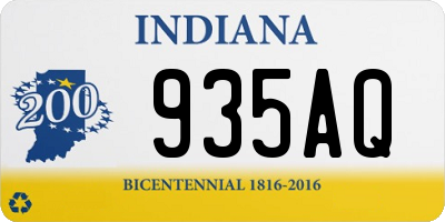 IN license plate 935AQ
