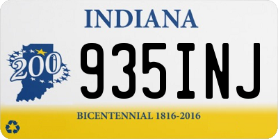 IN license plate 935INJ