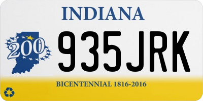 IN license plate 935JRK