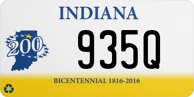 IN license plate 935Q