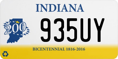 IN license plate 935UY