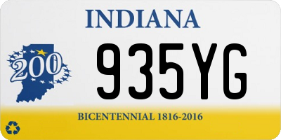 IN license plate 935YG