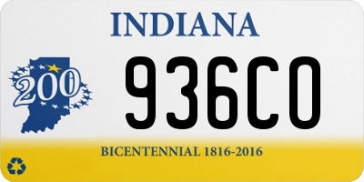 IN license plate 936CO