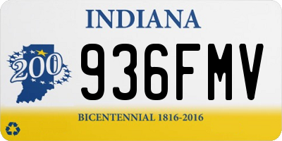 IN license plate 936FMV