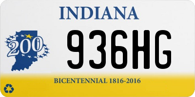 IN license plate 936HG
